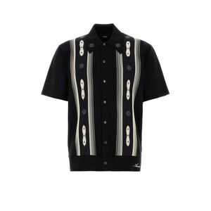 Amiri Men Black Wool Blend Shirt